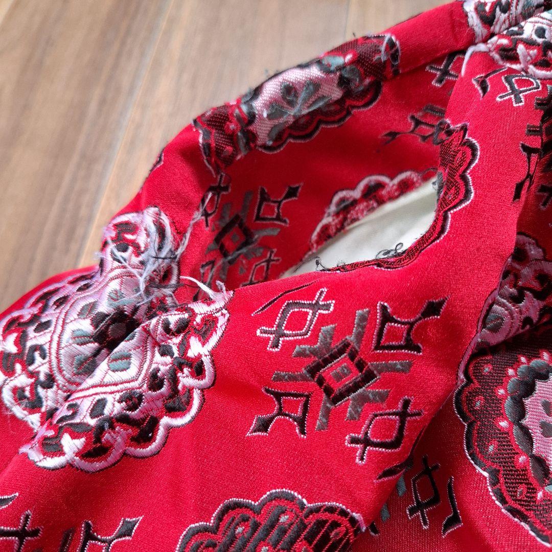 コムデギャルソン ジャガード刺繍 ワイドフレアーパンツ