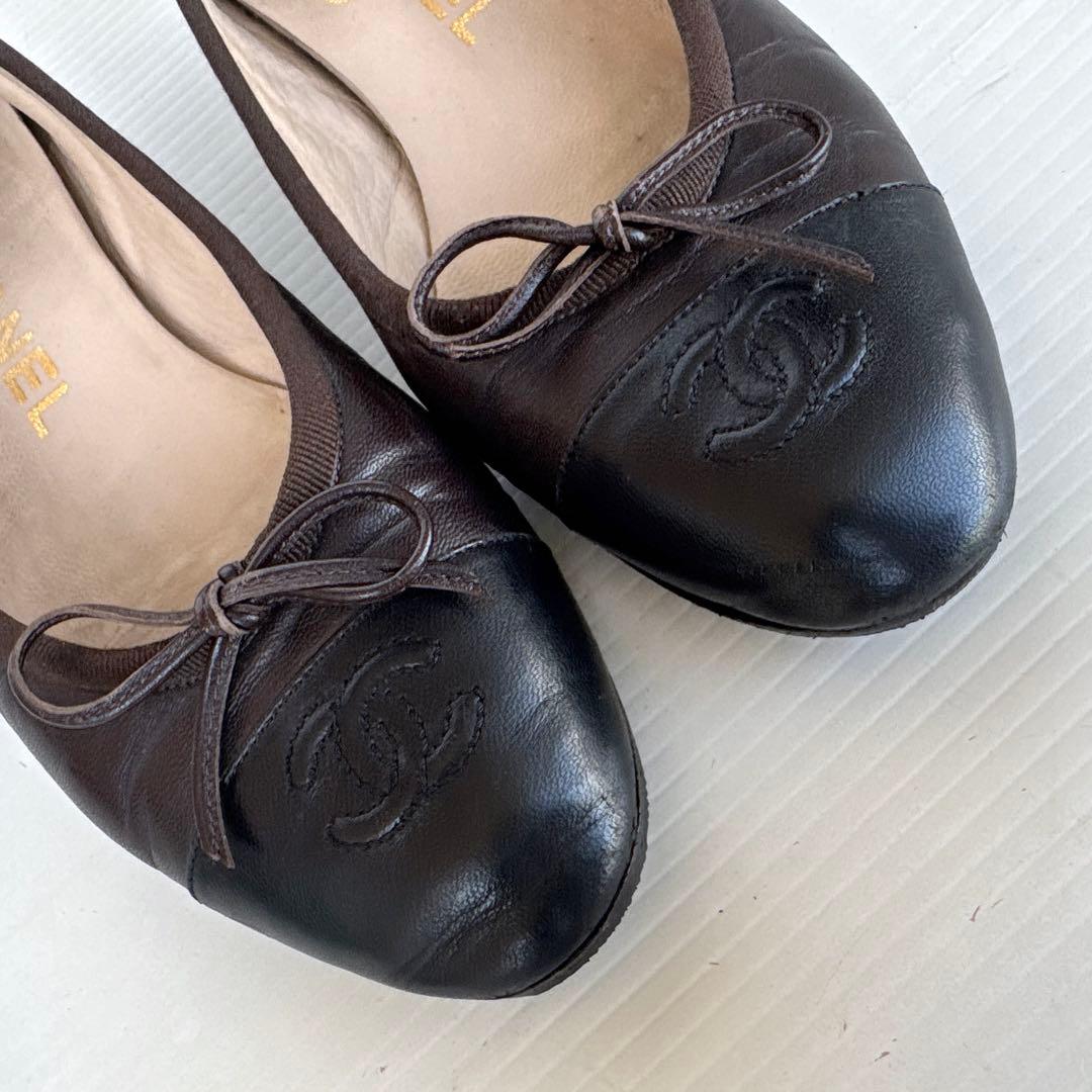 CHANEL シャネル　ココマーク　バレリーナ　フラットシューズ　パンプス