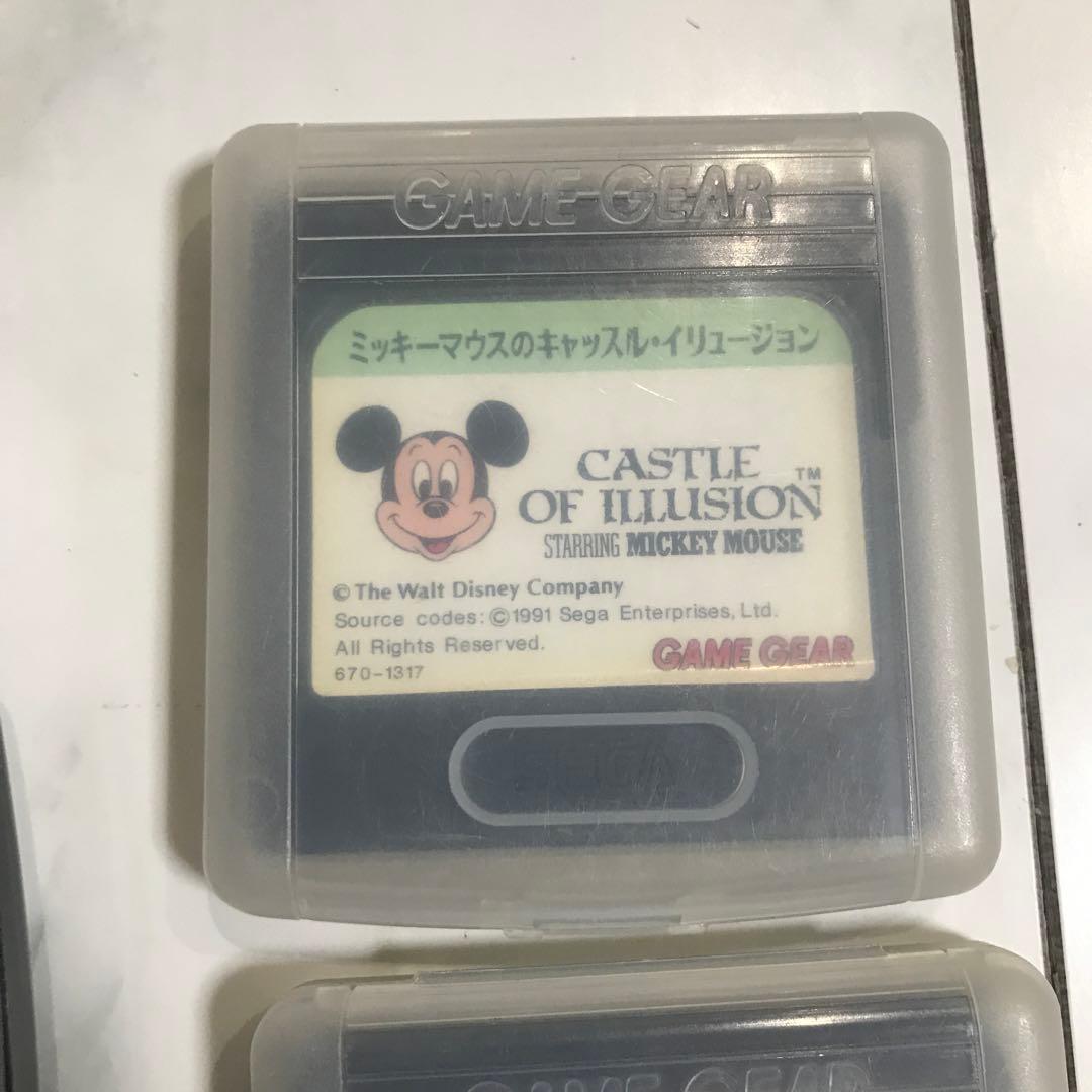 【ジャンク】ゲームギア本体　ソフト2本