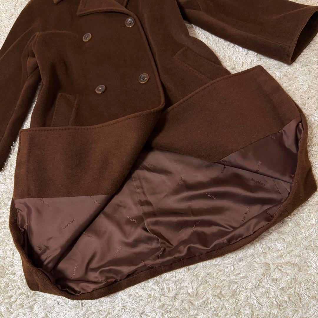 ☆極美品☆マックスマーラ　アイコンコート　101801　カシミヤ　ブラウン　38
