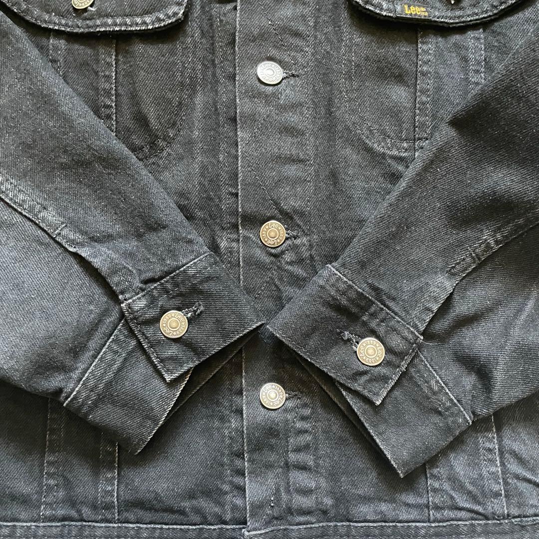 美品 80s Lee USA製220J ブラック デニム ジャケット black