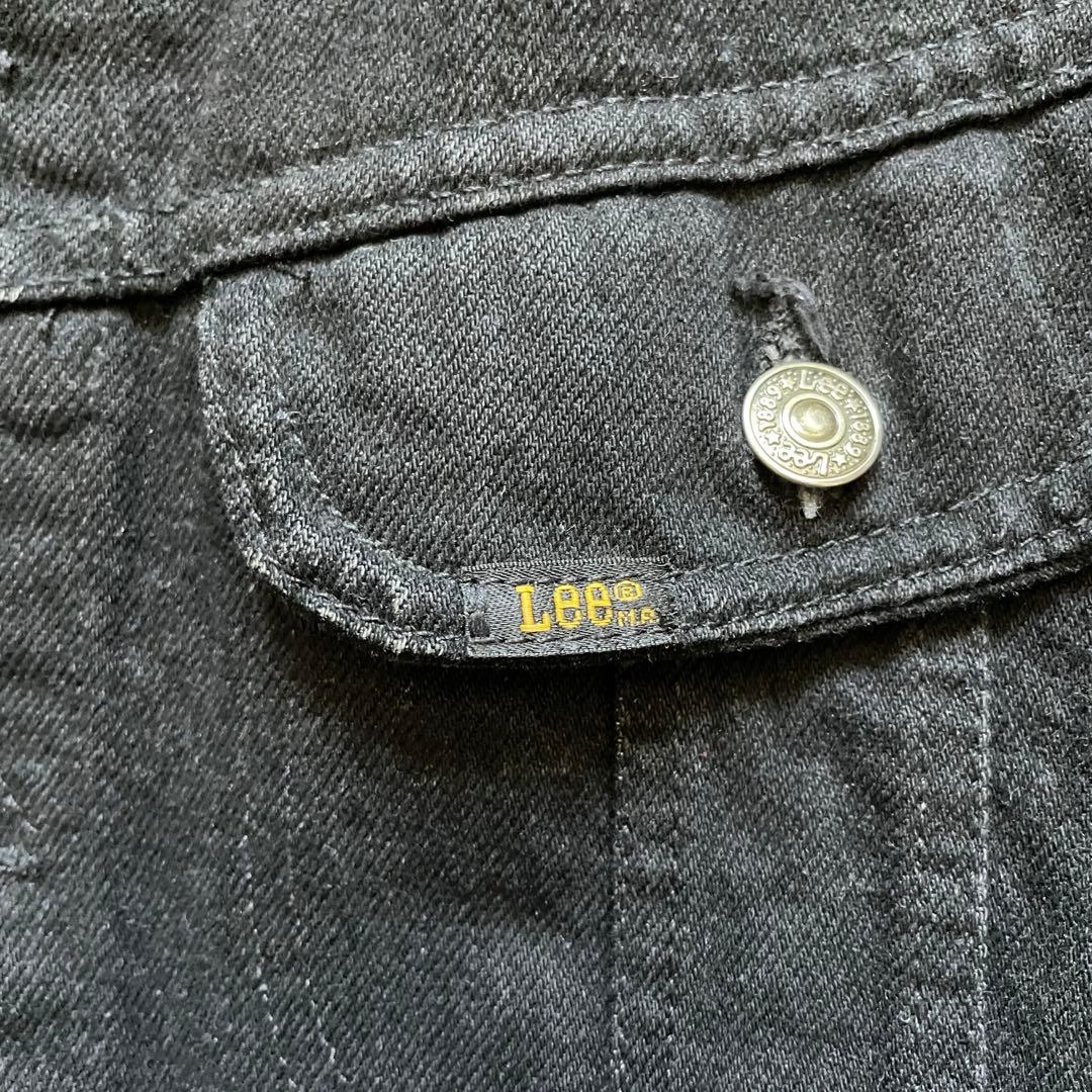 美品 80s Lee USA製220J ブラック デニム ジャケット black