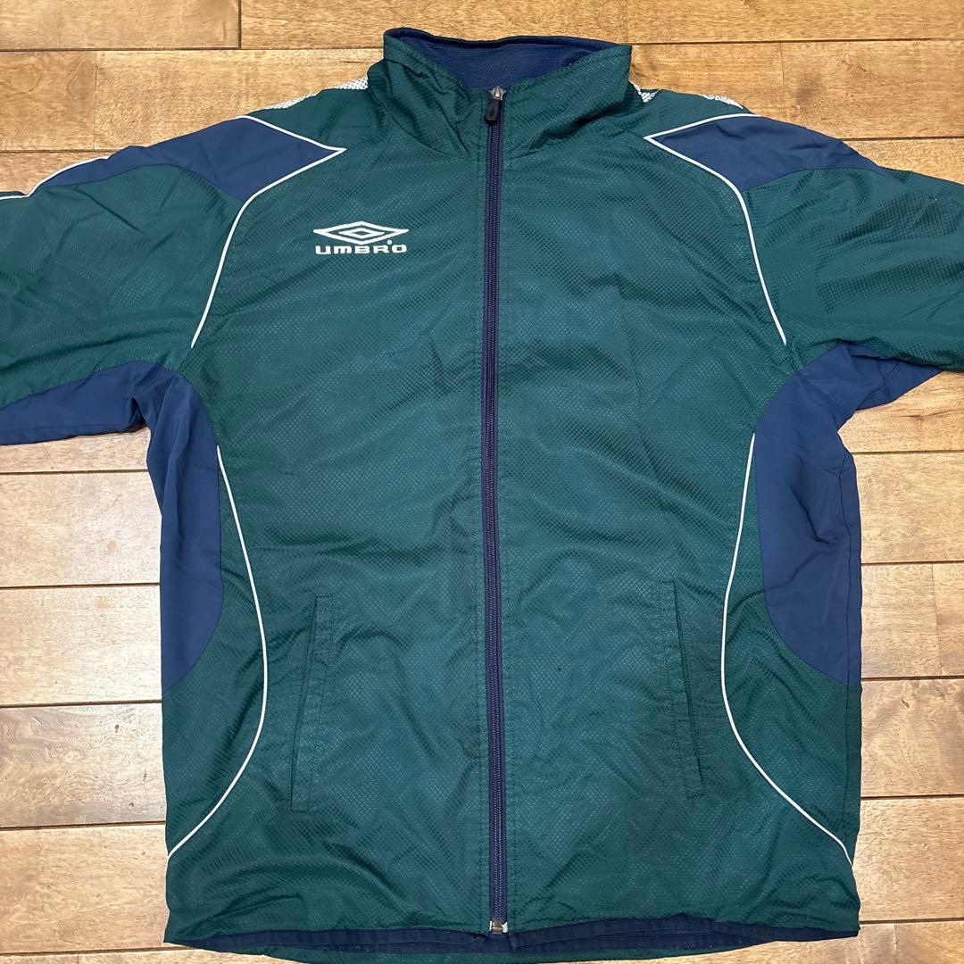 90s アンブロ ピステ上下 中綿 セットアップ 裏起毛 白タグ M