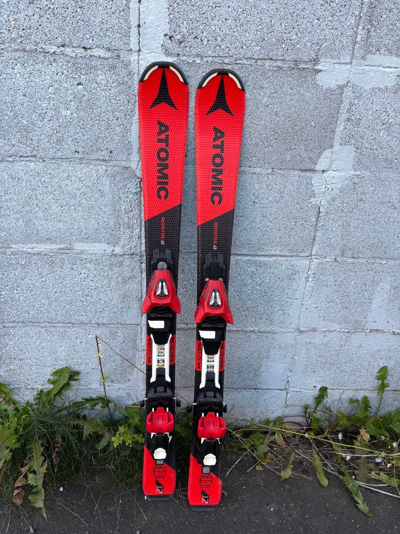 ATOMIC スキー板 100cm レッド/ブラック
