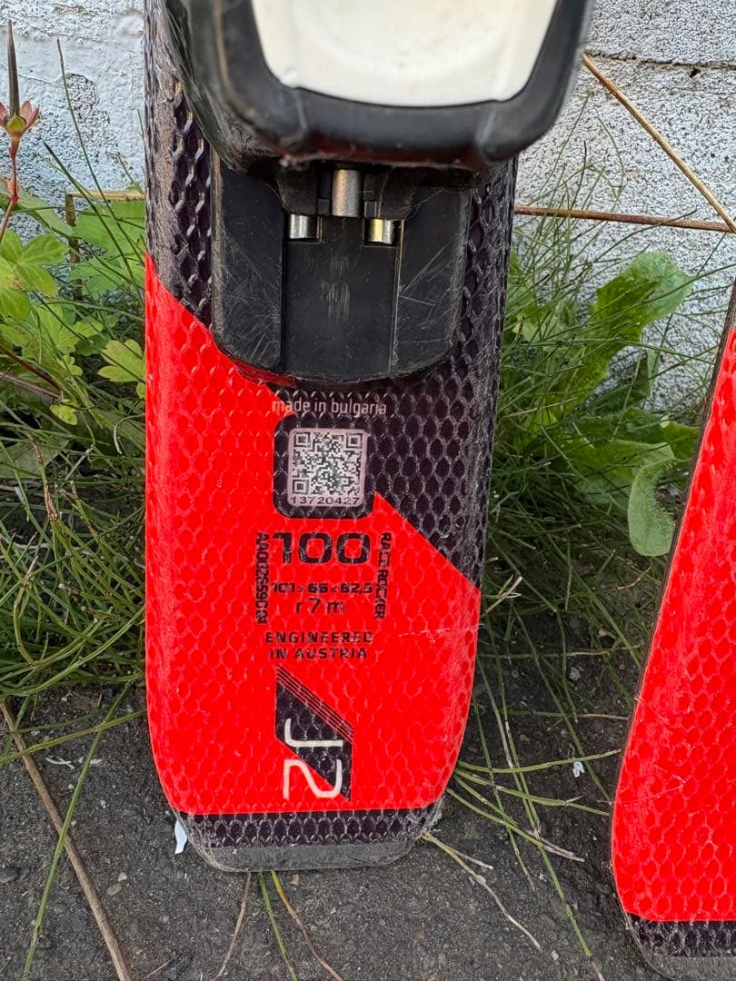 ATOMIC スキー板 100cm レッド/ブラック