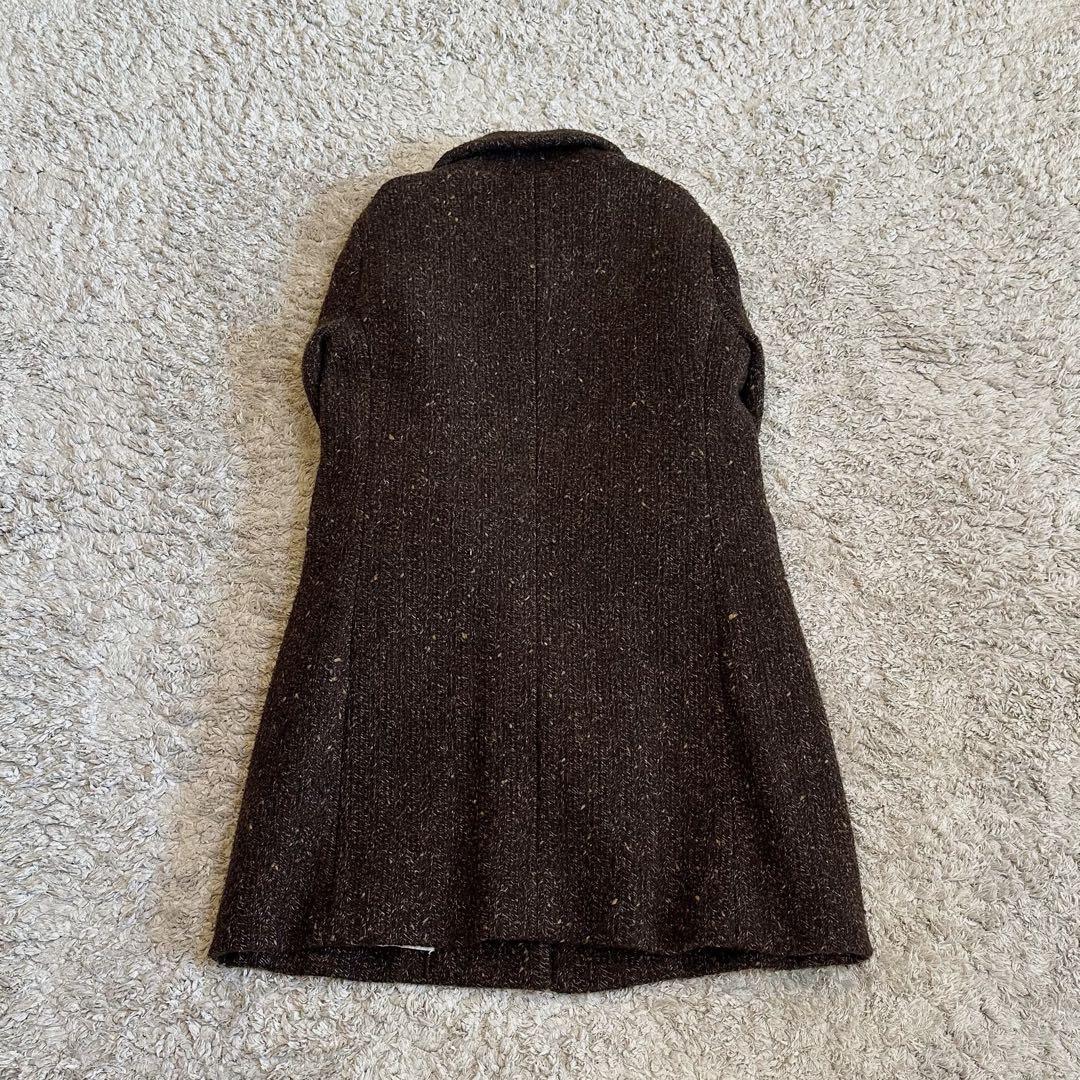 【ネップヤーン•ツイード／リネン×ウール】ギャルリーヴィー／ステンカラーコート