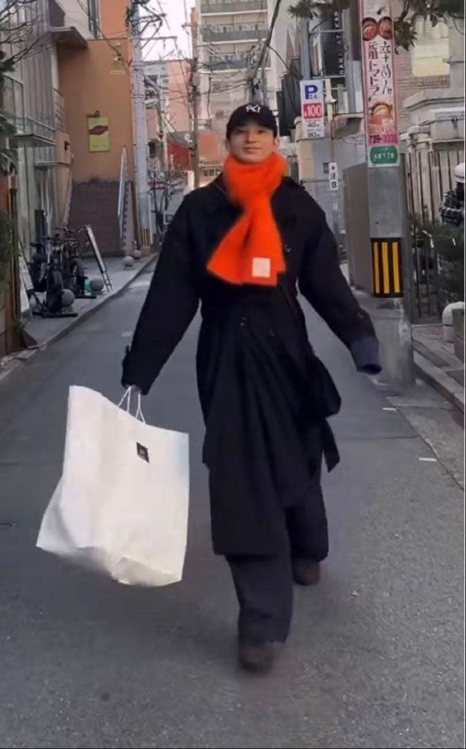 ieefar カシミヤ100%　マフラー　ストール　日本製　Mサイズ