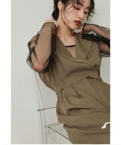 niana ニアナ スタンドアウトカラーオールインパンツ L 大きい ゆったり