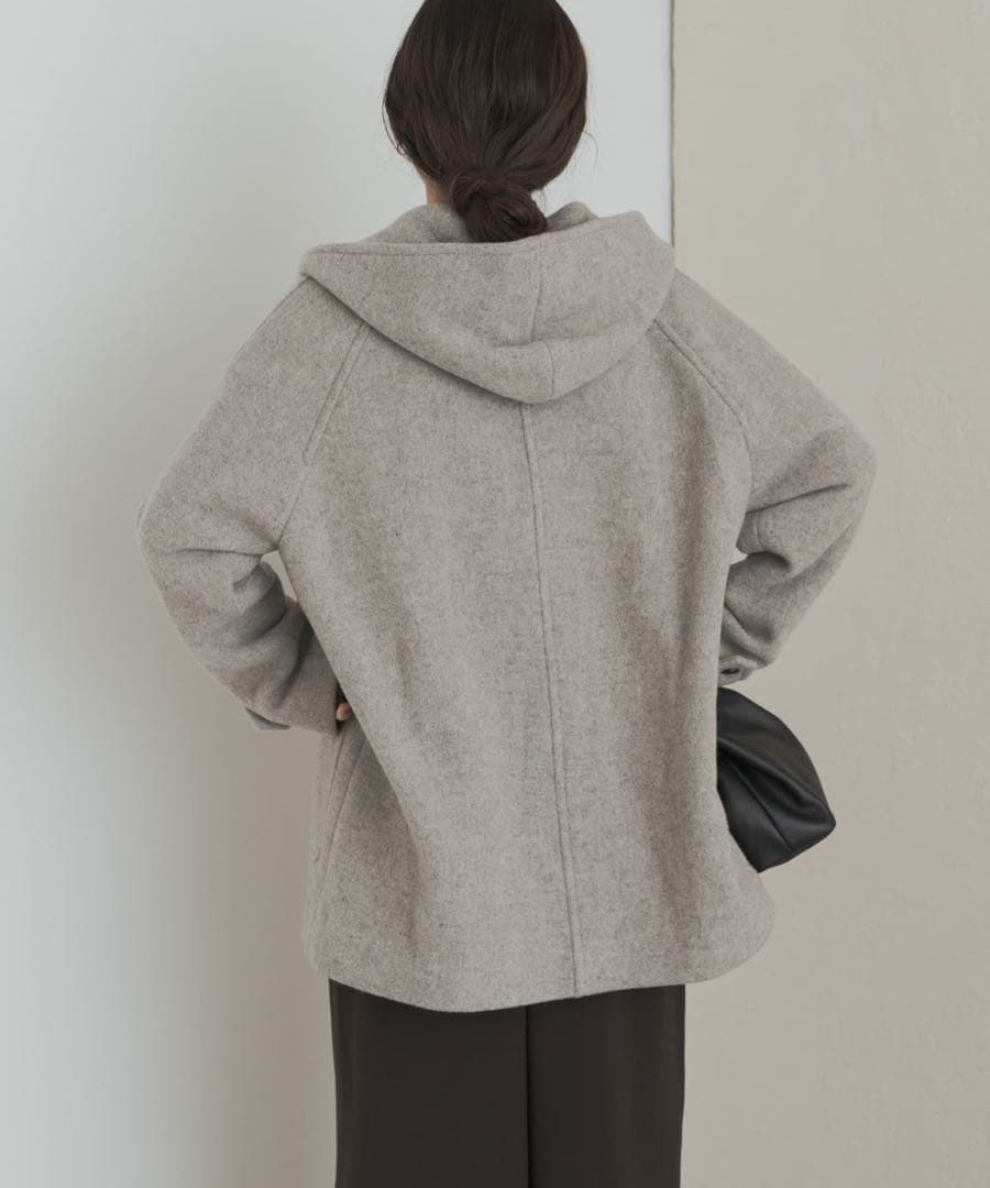 アーバンリサーチドアーズ　エアリーウールフードコート　極美品