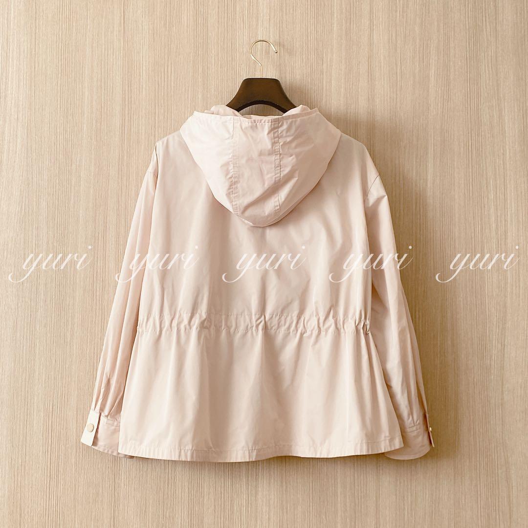 【1249】アナイ　タフタフードツキブルゾン　ライトベージュ　36