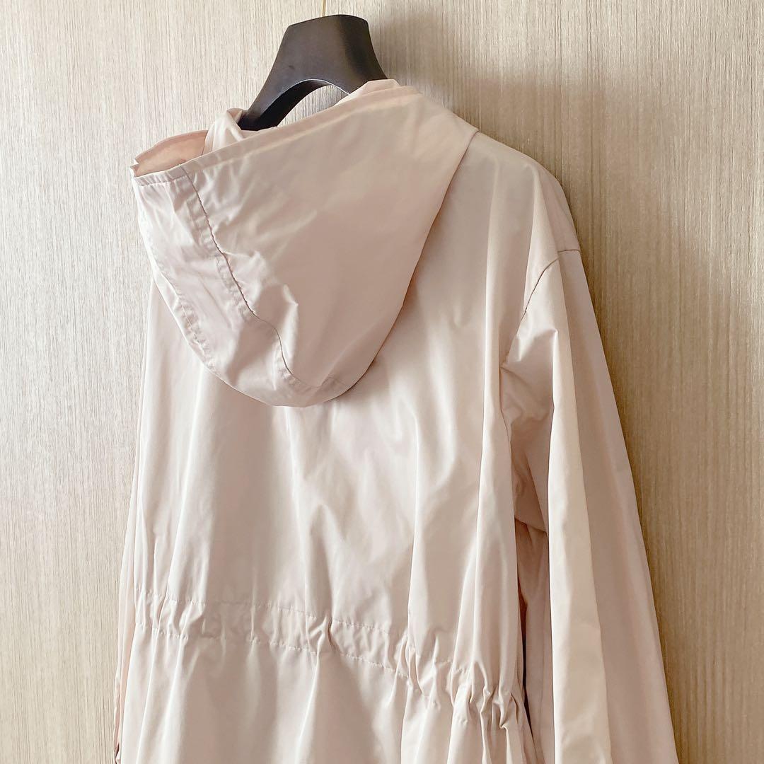 【1249】アナイ　タフタフードツキブルゾン　ライトベージュ　36