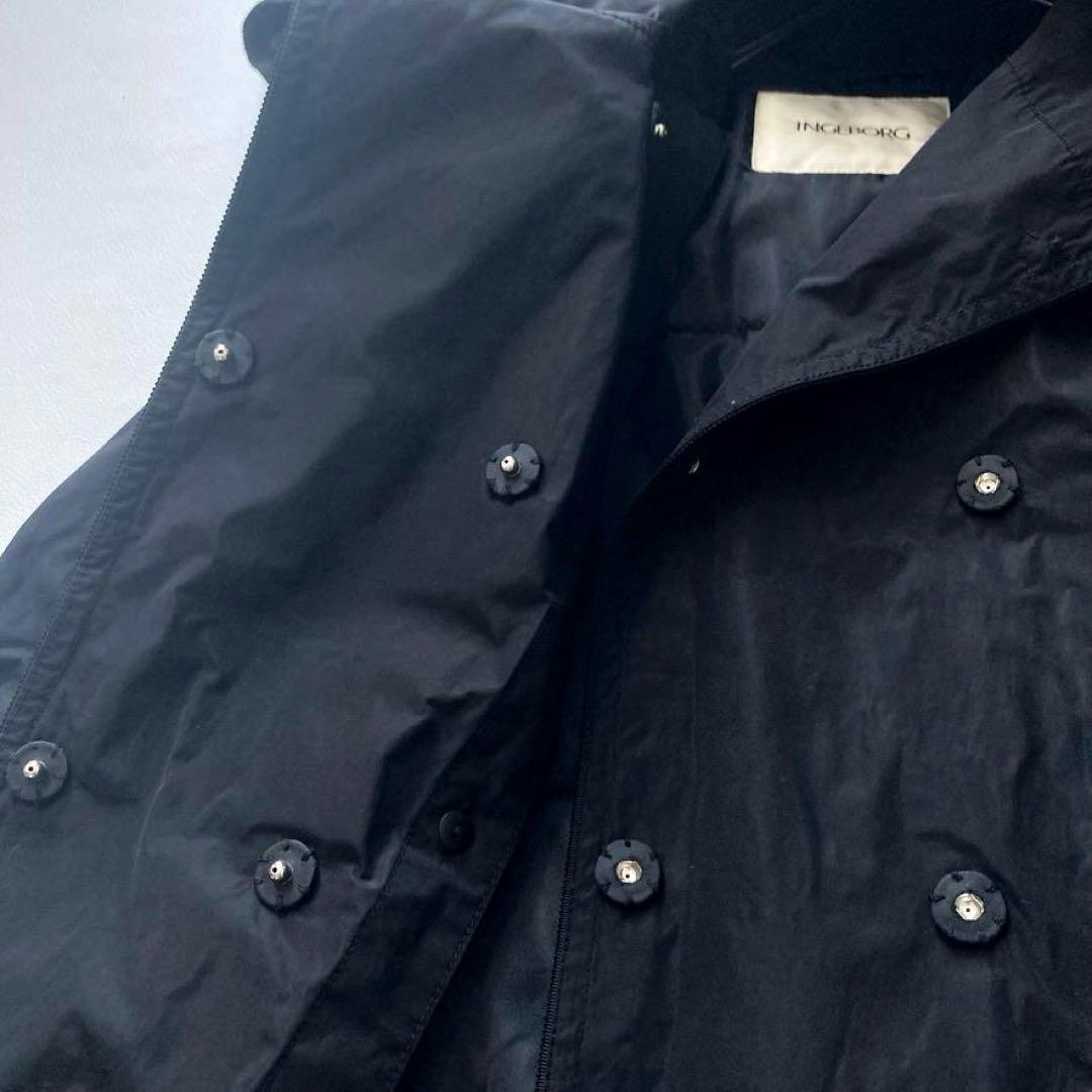 【みっちゃん】インゲボルグ　ライナー付きAラインコート お花パールボタン