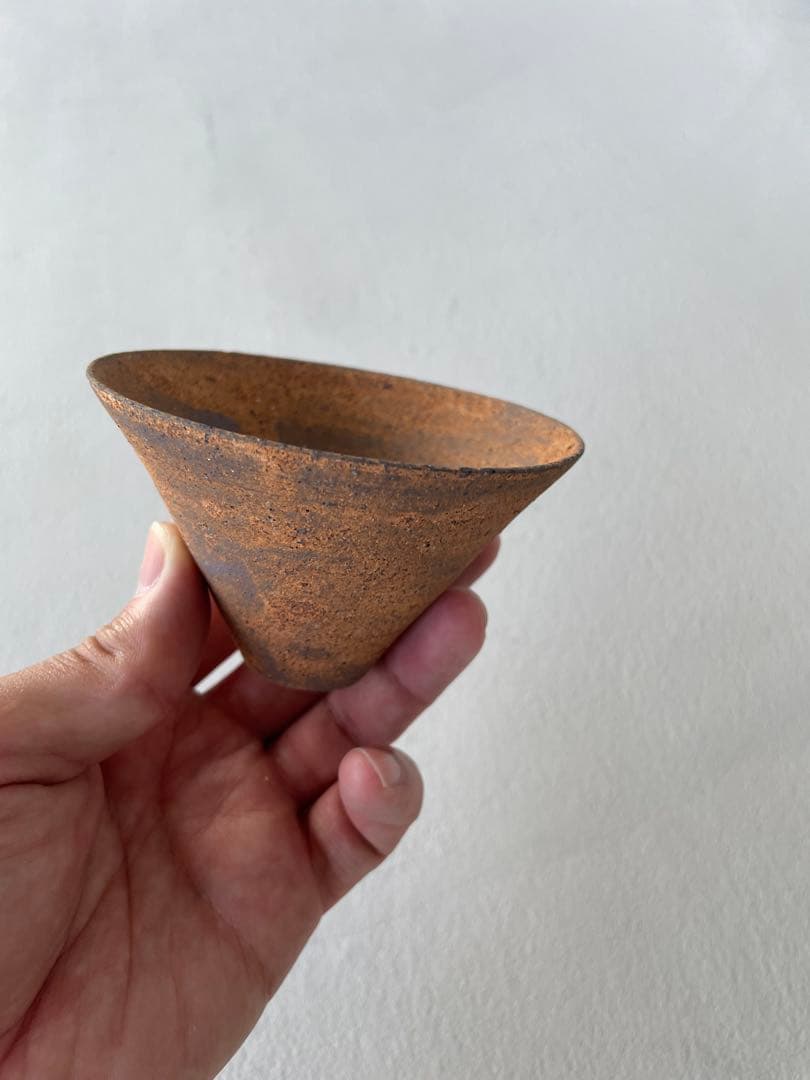 二階堂明弘 三角カップ 中国茶 茶杯 伊豆