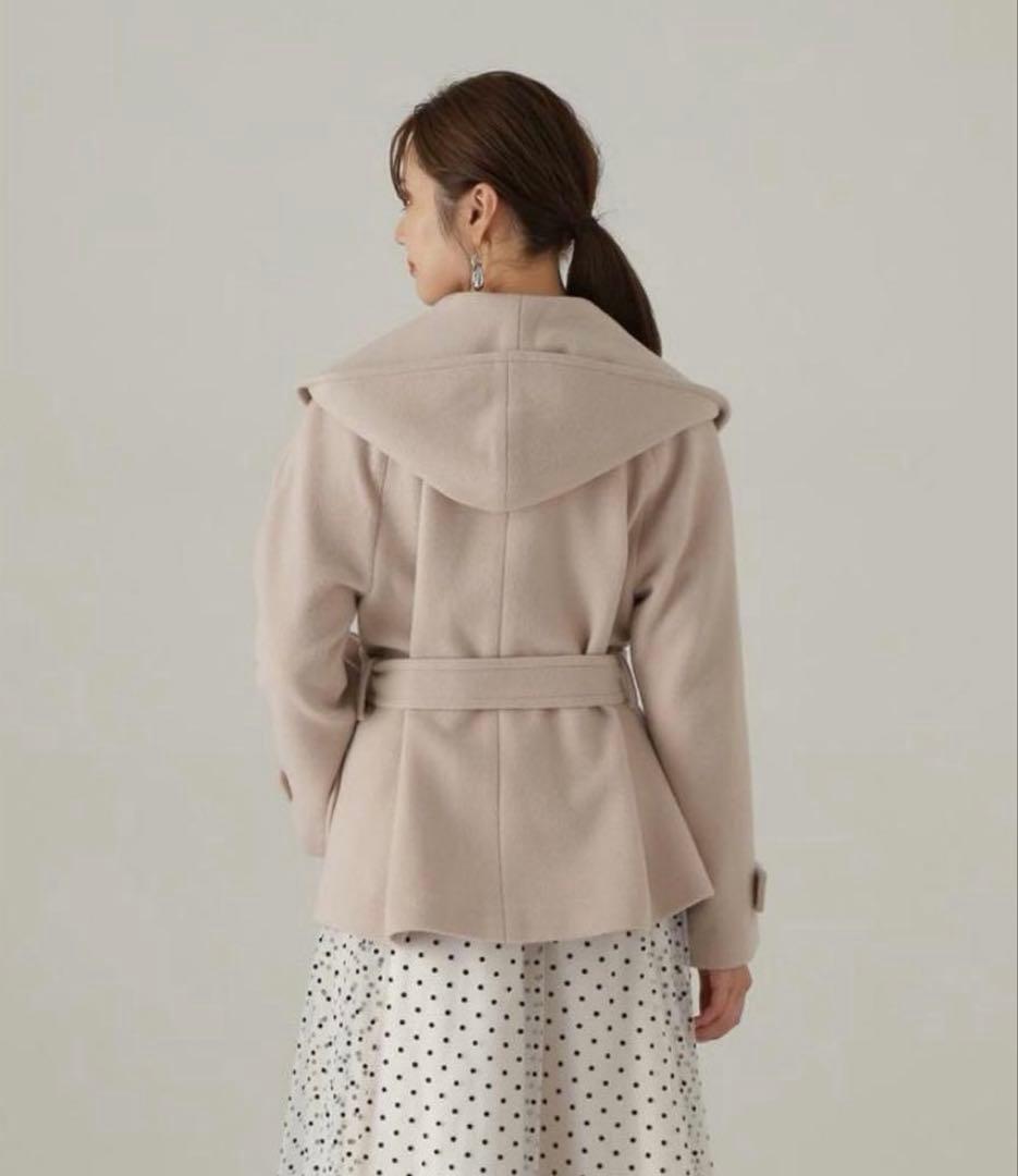 【新品未使用】プロポーションボディードレッシングショート丈ガウンコート（M）