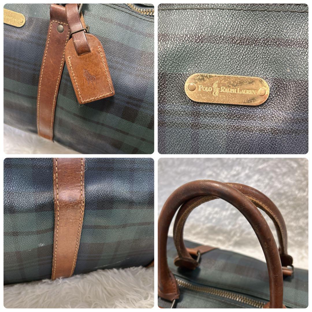 ラルフローレン ブラックウォッチ ボストンバッグ　特大　大容量 ビンテージ 希少