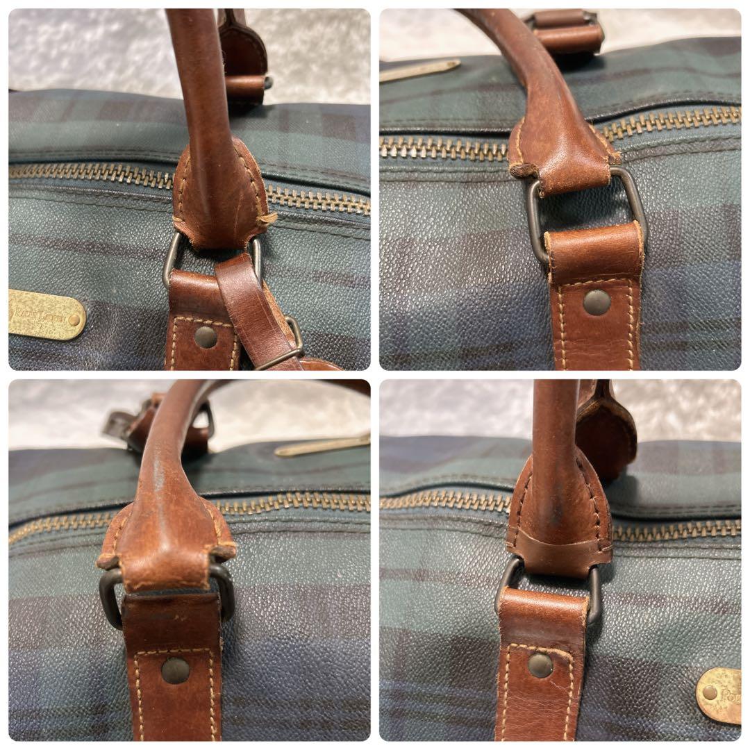 ラルフローレン ブラックウォッチ ボストンバッグ　特大　大容量 ビンテージ 希少