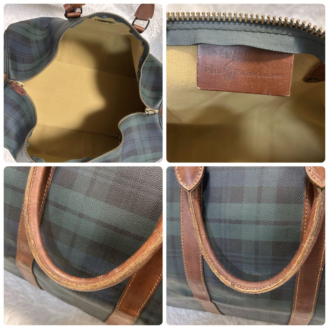 ラルフローレン ブラックウォッチ ボストンバッグ　特大　大容量 ビンテージ 希少