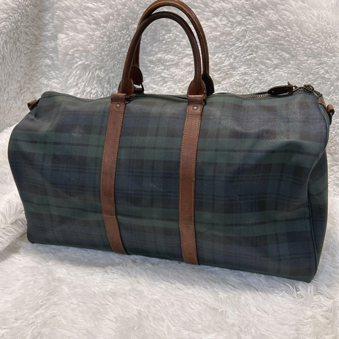 ラルフローレン ブラックウォッチ ボストンバッグ　特大　大容量 ビンテージ 希少