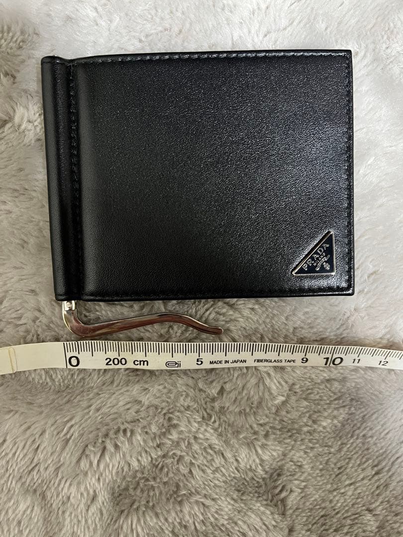 PRADA サフィアーノ マネークリップ付二つ折り財布 カードケース