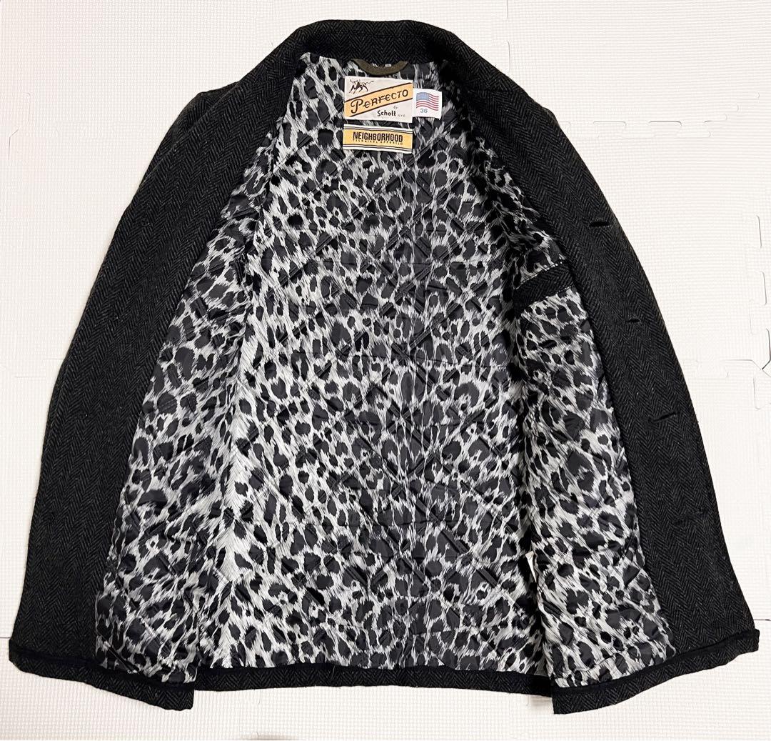 美品 Perfecto by Schott ウール コート ピーコート アウター