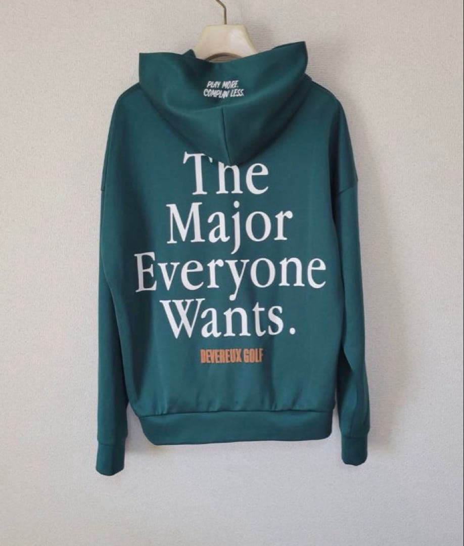 新品未使用【デヴァロー ゴルフ】レディース チェッカーフーディー グリーン（Ｍ）