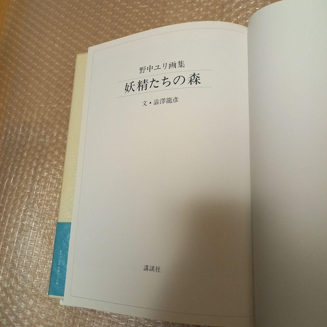 野中ユリ先生著作　野中ユリ画集　妖精たちの森　文　澁澤龍彦先生　初版カバー帯付属