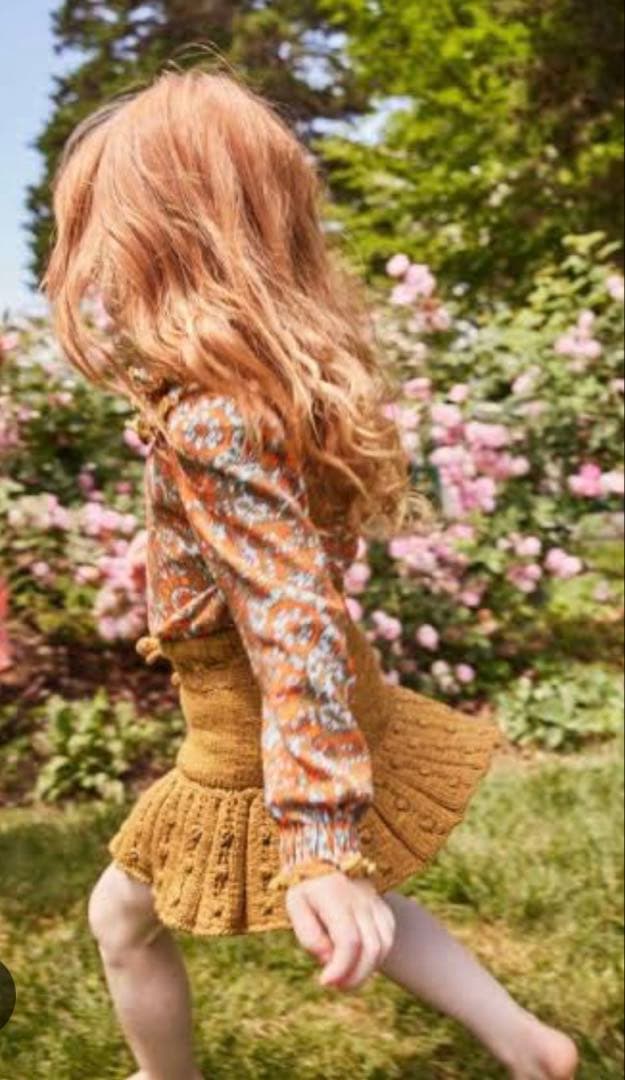 ボトムス Eyelet Popcorn Skating Skirt-Tarragon 2y