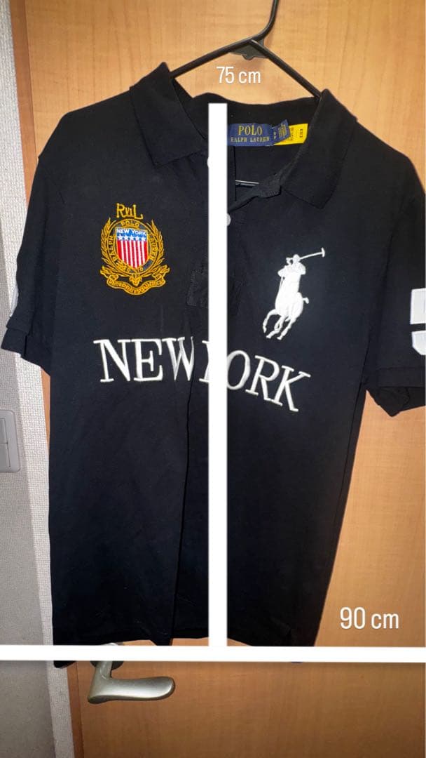 Polo Ralph Lauren ブラック ポロシャツ NEW YORK 5