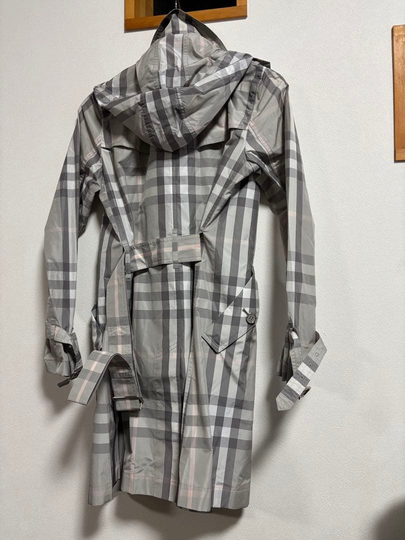 L*y様 超美品❗️バーバリーロンドン トレンチコート ベルト チェック 38
