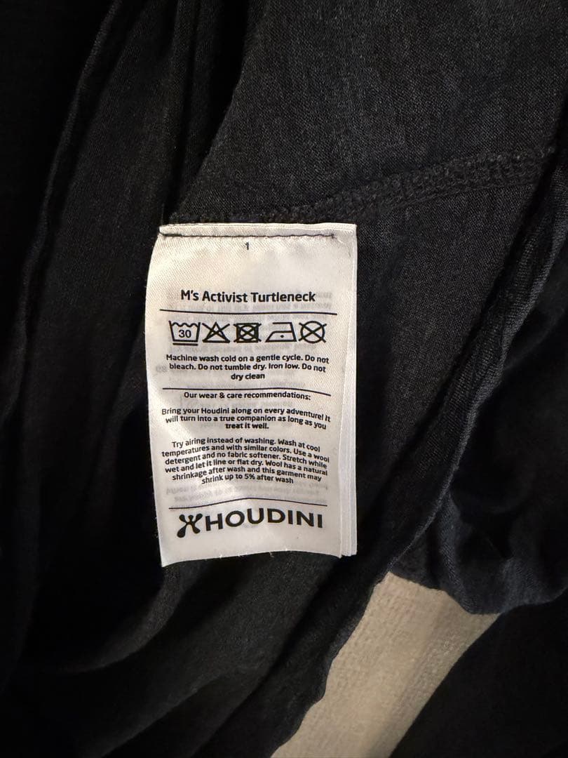 HOUDINI フーディニ アクティビストタートルネックサイズM
