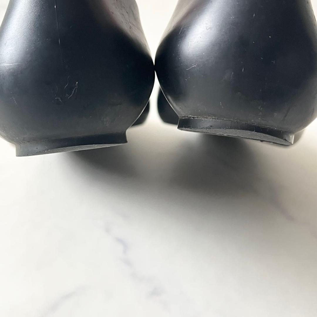 ヴィヴィアンウエストウッド フラットシューズ レザー 黒 23cm