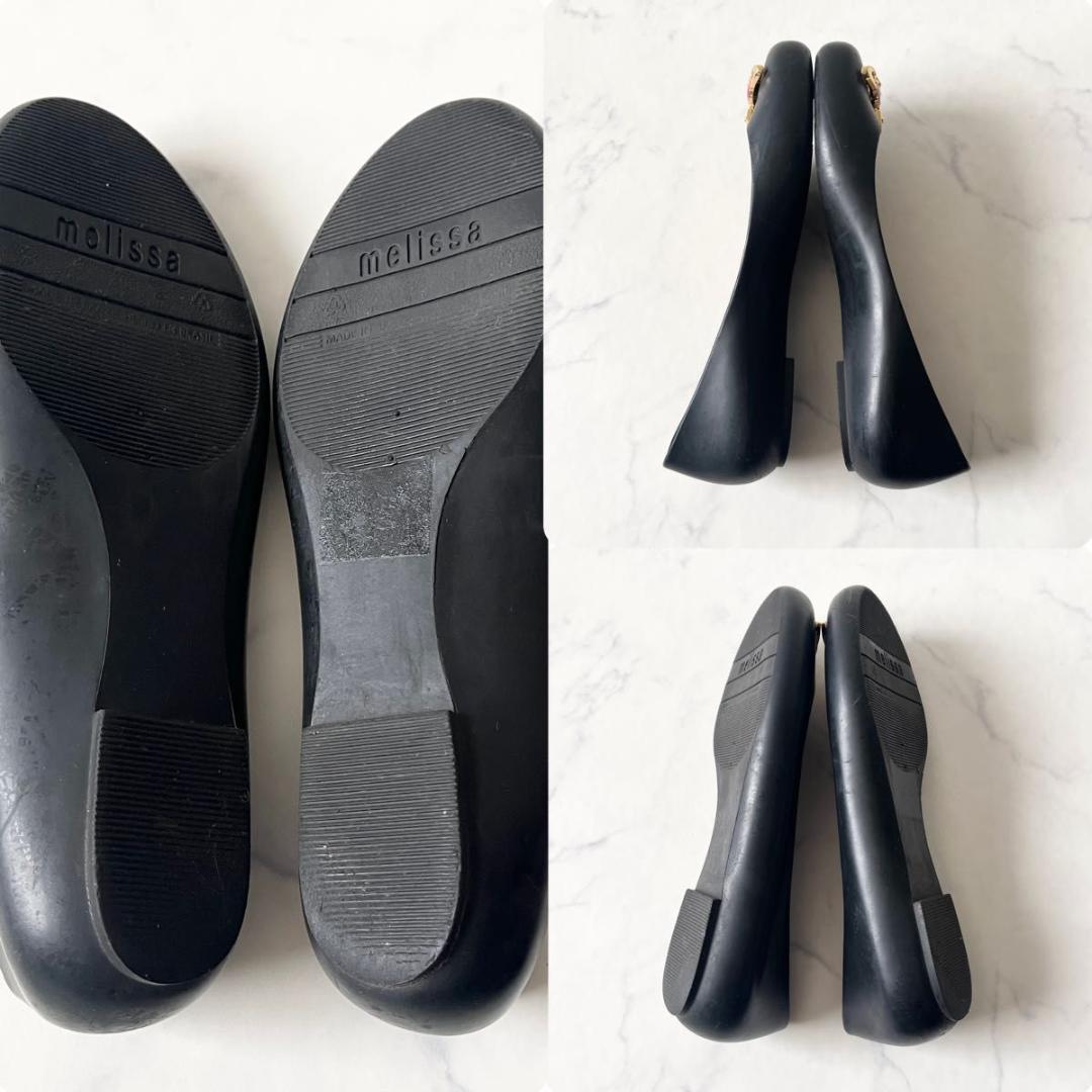 ヴィヴィアンウエストウッド フラットシューズ レザー 黒 23cm