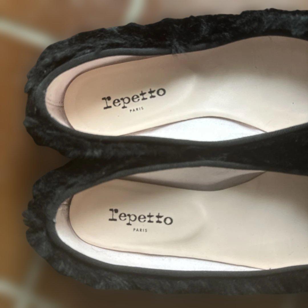 Repetto ブラック バレエシューズ　37ハーフ