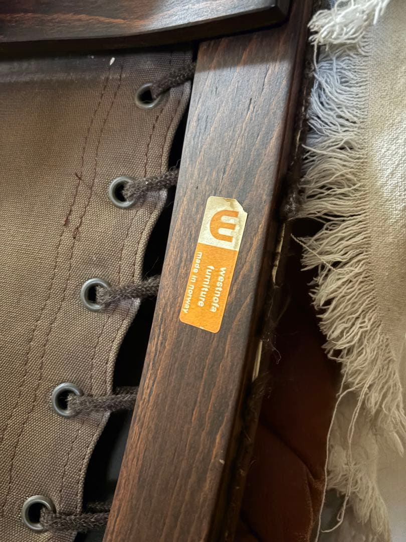 ブラウンレザー リクライニングチェア