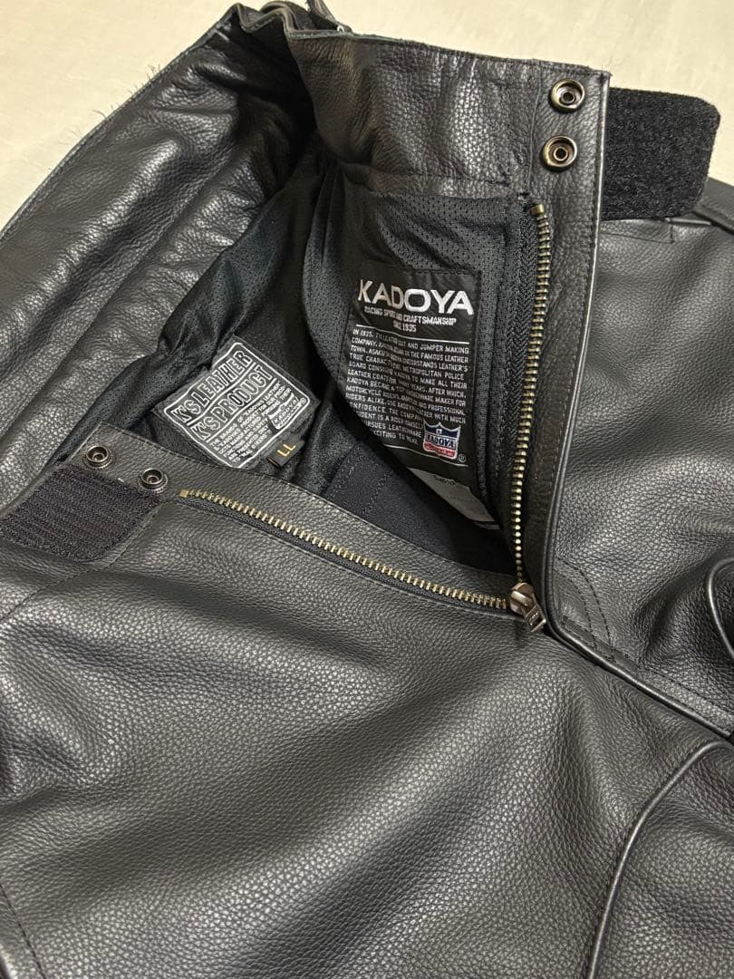 KADOYA レザーパンツ ＬＬ　中古