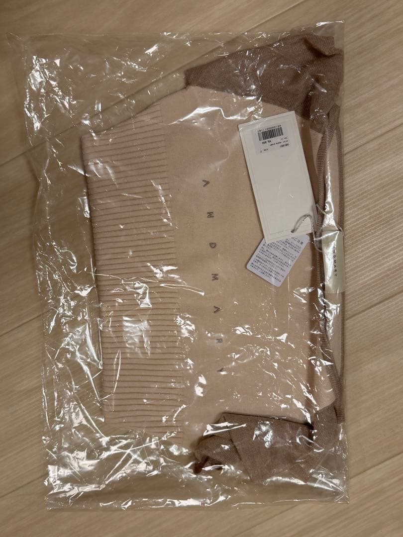 トップス andmary Amari knit tops mocha brown