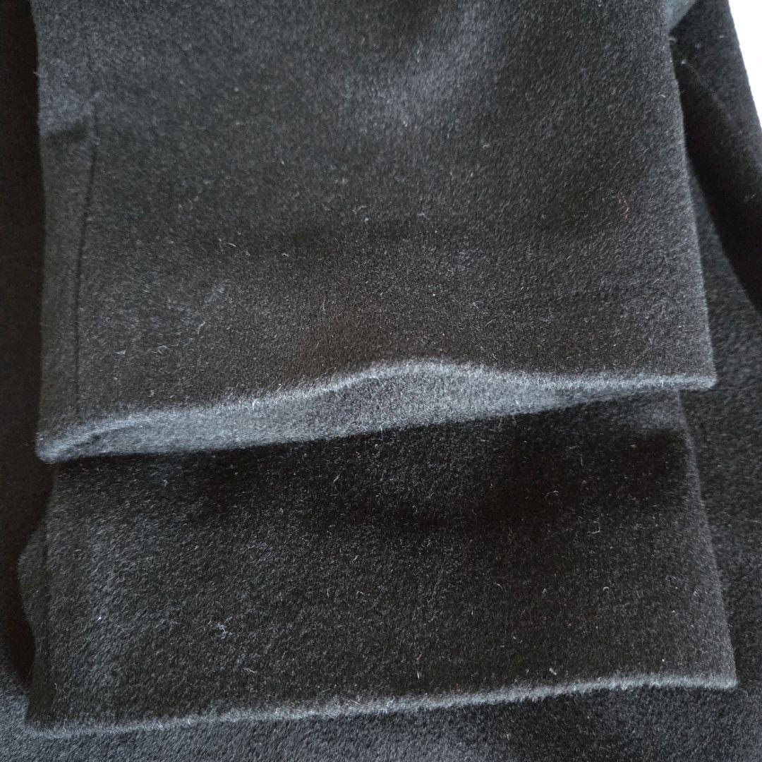 LABELDA カシミアロングコートFOXファー襟 XL 黒 セレモニー