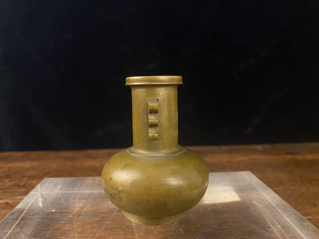 プ*チ様 骨董　真鍮製花瓶　日本古美術　香道具