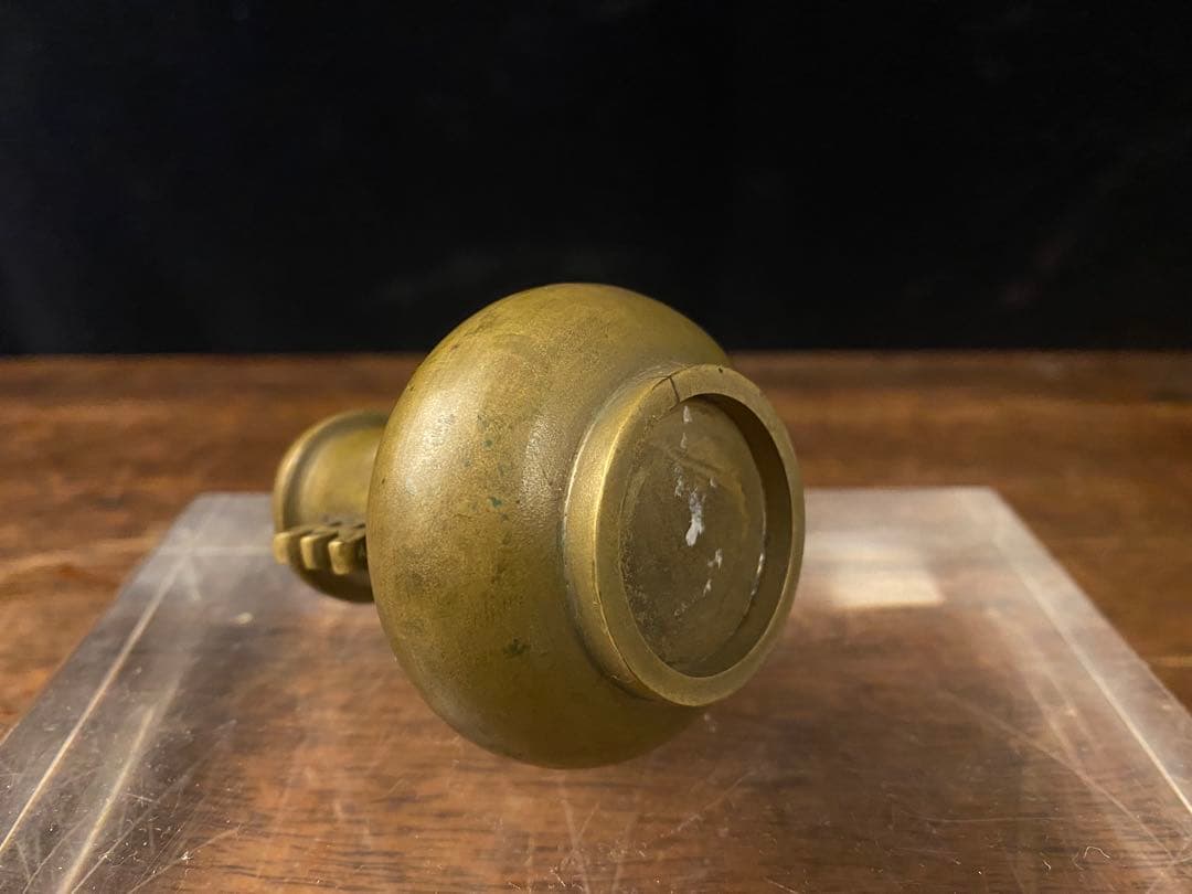 プ*チ様 骨董　真鍮製花瓶　日本古美術　香道具