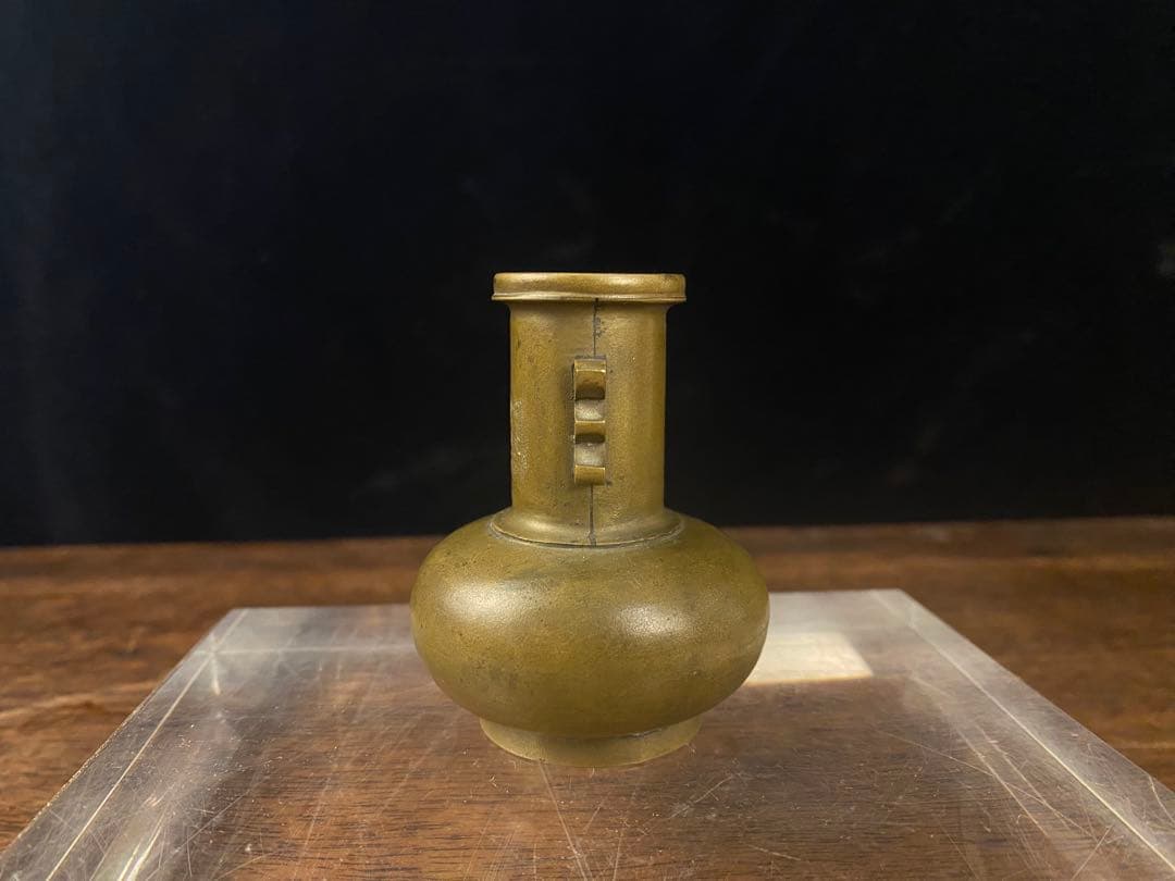 プ*チ様 骨董　真鍮製花瓶　日本古美術　香道具