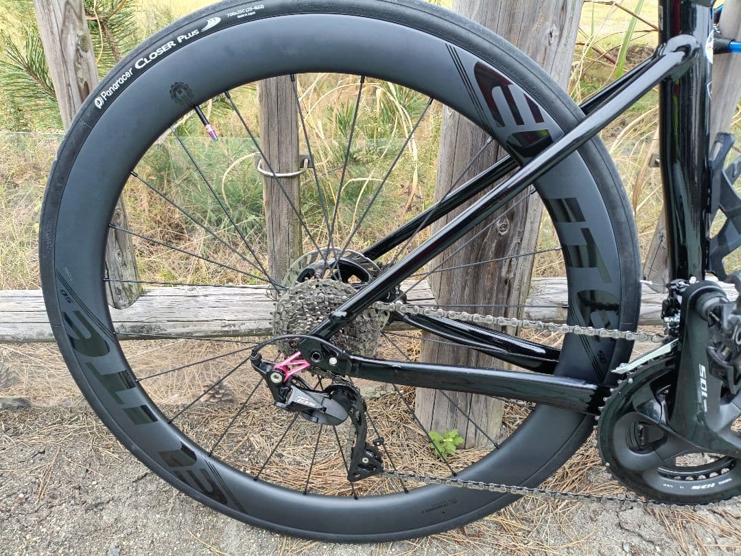 ELITEWHEELS EDGE カーボンホイール1347g50mm 前後セット