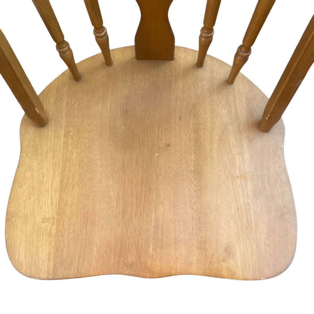 ウィンザーチェア ダイニングチェア 木製チェア 英国風アンティーク　ホイール