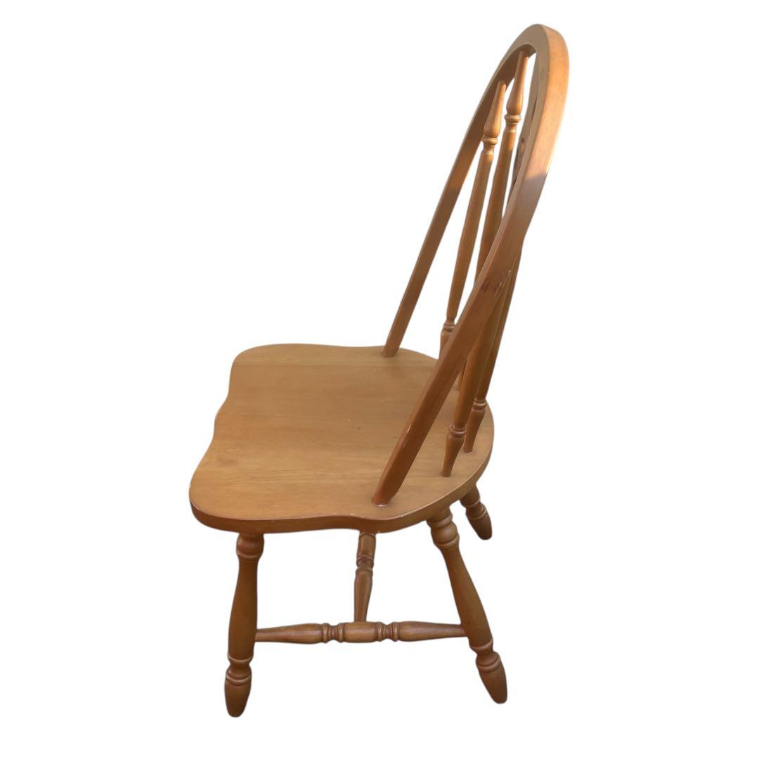 ウィンザーチェア ダイニングチェア 木製チェア 英国風アンティーク　ホイール