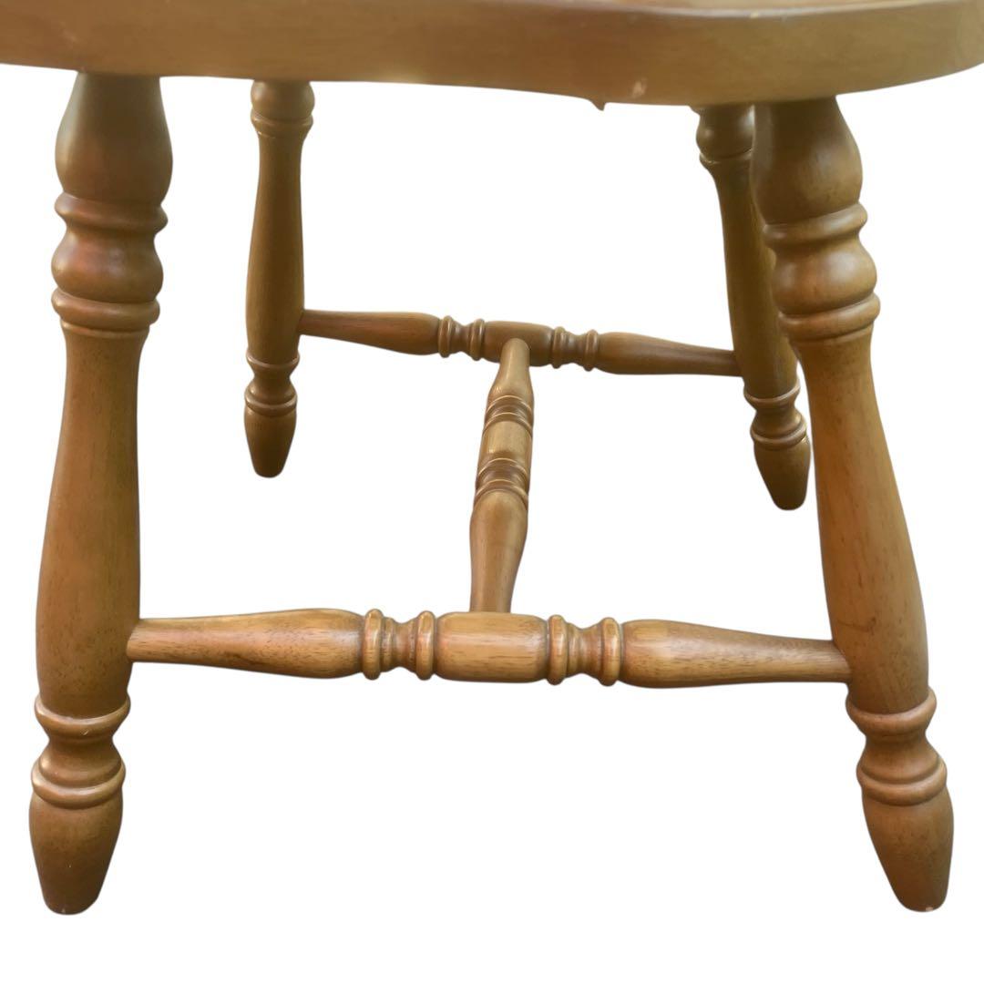 ウィンザーチェア ダイニングチェア 木製チェア 英国風アンティーク　ホイール