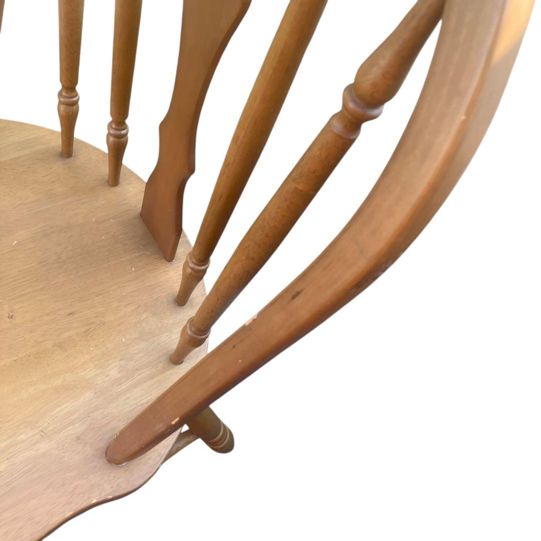 ウィンザーチェア ダイニングチェア 木製チェア 英国風アンティーク　ホイール