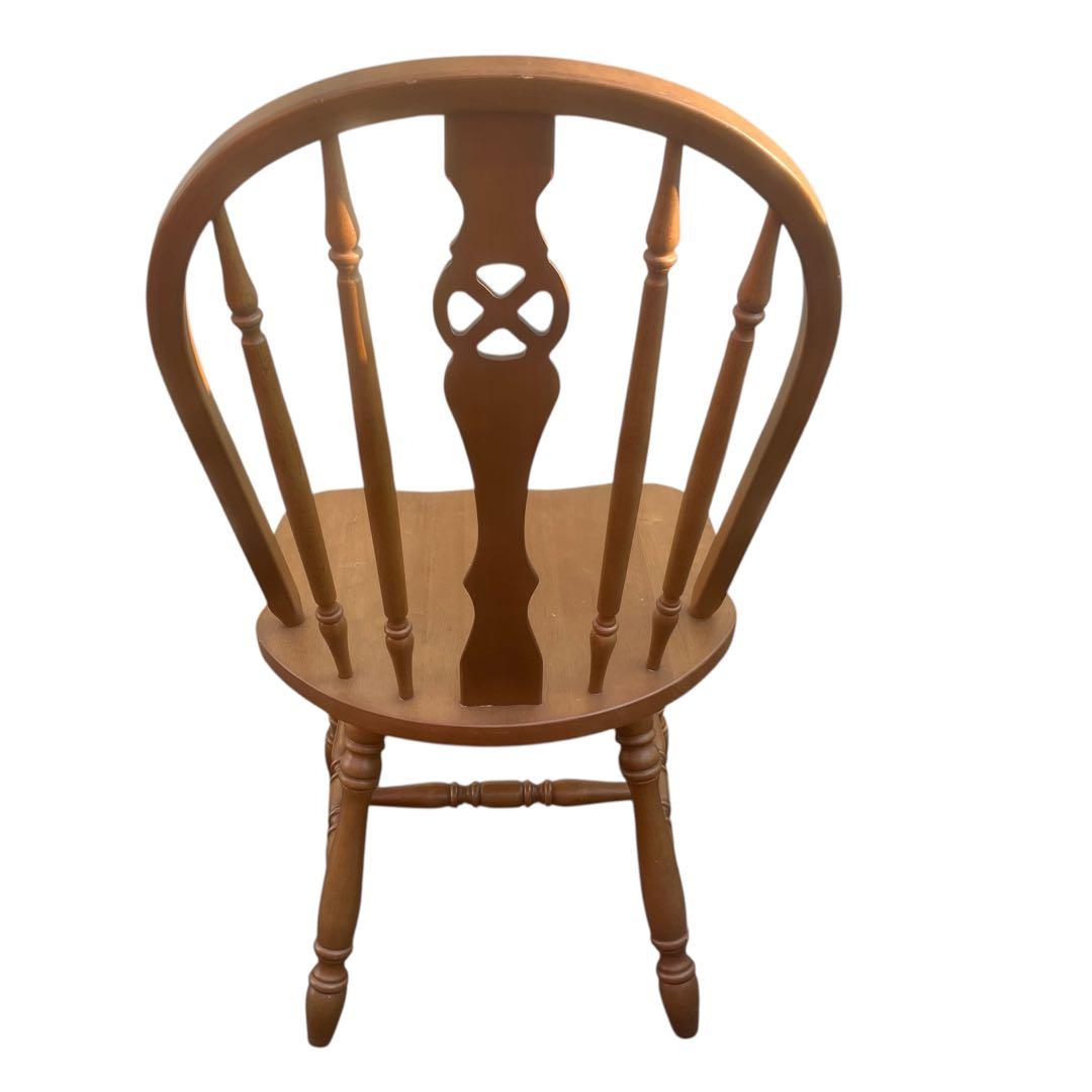ウィンザーチェア ダイニングチェア 木製チェア 英国風アンティーク　ホイール