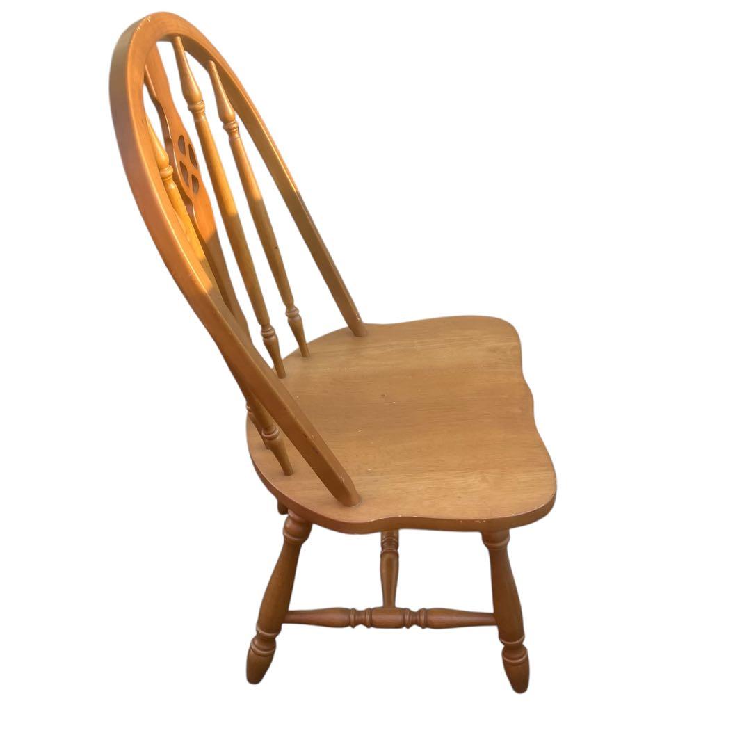 ウィンザーチェア ダイニングチェア 木製チェア 英国風アンティーク　ホイール