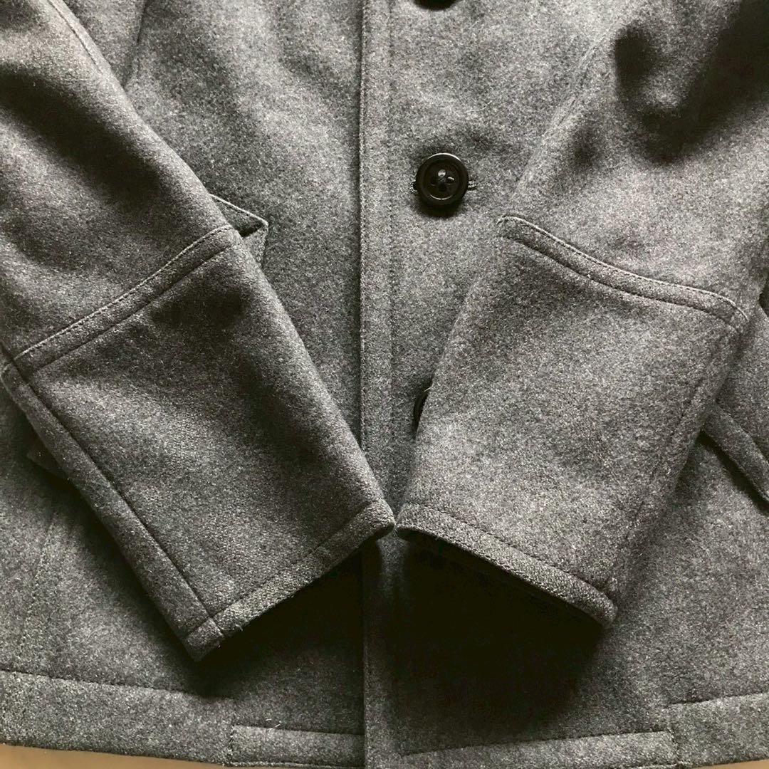 美品/XLサイズ●バーバリーロンドン コート ノバチェック メタルボタン グレー