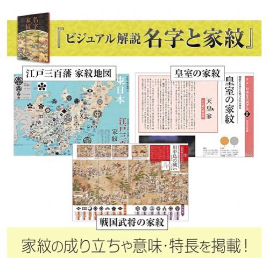 ユーキャン　名字大辞典　家紋大辞典　 図鑑　解説