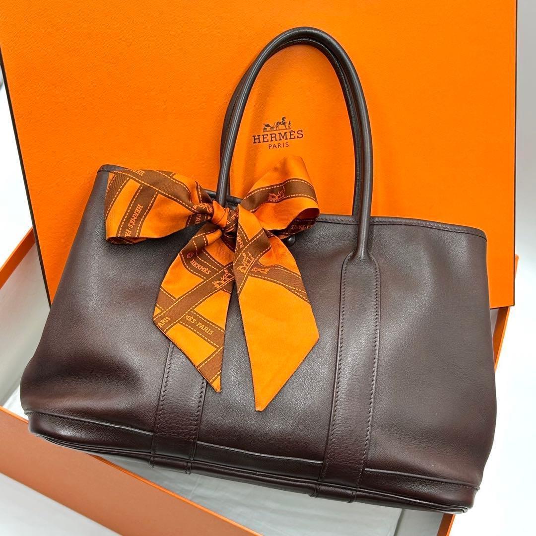 ❣️エルメス❣️HERMESガーデンツイリーTPMハンドバッグ【美品】ツイリー